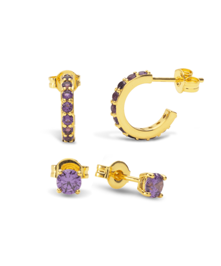 Birthstone Earring Set