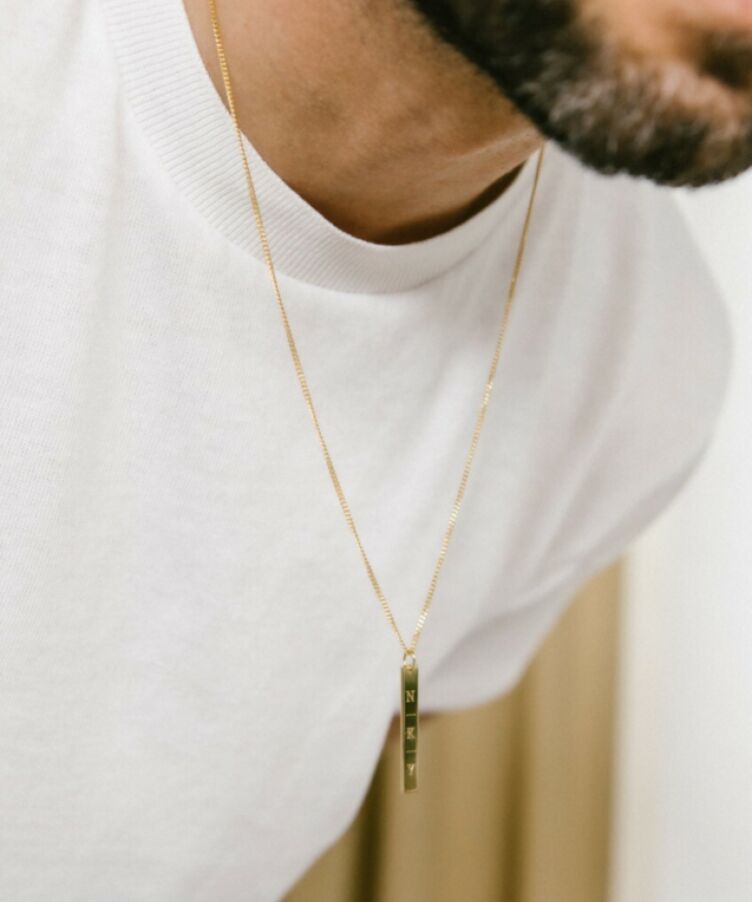 Men Bar Own Design Ketting